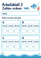 Vorschau - Arbeitsblätter - Klassenarbeit Mathematik Klasse 4 | Mathematik Klasse 4 | 10 Arbeitsblätter als PDF - Seite 2