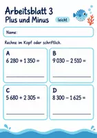 Vorschau - Arbeitsblätter - Klassenarbeit Mathematik Klasse 4 | Mathematik Klasse 4 | 10 Arbeitsblätter als PDF - Seite 3