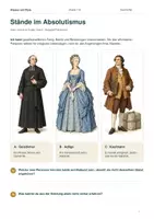 Vorschau - Arbeitsblätter - Stände im Absolutismus – Adel, Klerus & Dritter Stand | Geschichte Klasse 7–8 - Seite 1
