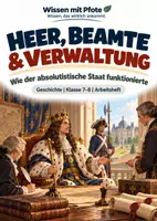Vorschau - Arbeitsblätter - Heer, Beamte & Verwaltung – Wie der absolutistische Staat funktionierte | Geschichte Klasse 7–8 - Deckblatt