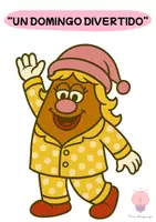 Vista previa - Refuerzo / NEE / Materiales de apoyo - Cuento con pictogramas - Un Domingo divertido de la Sra cara de papa - página 1