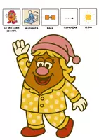 Vista previa - Refuerzo / NEE / Materiales de apoyo - Cuento con pictogramas - Un Domingo divertido de la Sra cara de papa - página 3