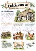 Vorschau - Arbeitsblätter - Lernplakat + Arbeitsblätter zum Thema "Freilichtmuseum" + Lösung & MP3 + Mindmap + Infografik - Deckblatt