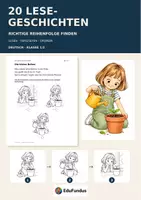 Vorschau - Arbeitsblätter - 20 Lesegeschichten zum Ordnen | Klasse 1/2 - Deckblatt