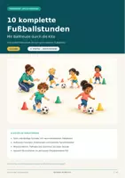 Vorschau - Stundenentwürfe - 10 komplette Fußballstunden für die Kita | Bewegung & Ballspiele für Kinder von 3–6 Jahren - Deckblatt