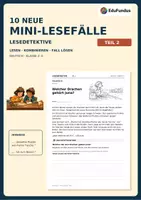 Vorschau - Arbeitsblätter - Leseverstehen Grundschule – 10 neue Mini-Lesefälle | Lesedetektive Teil 2 | Klasse 2–4 - Deckblatt