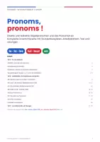 Vorschau - Stundenentwürfe - Objektpronomen Französisch Klasse 8: le, la, les, lui, leur und en | Unterrichtsreihe mit Arbeitsblättern, Test und Lösungen - Seite 1