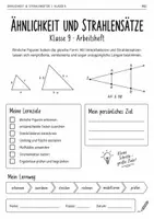 Vorschau - Arbeitsblätter - Geometrie Ähnlichkeit & Strahlensätze | Klasse 9 - Seite 1