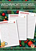 Vorschau - Arbeitsblätter - Wortarten-Suchsel – Weihnachten (Klasse 1-3) - Deckblatt