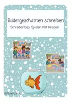Vorschau - Arbeitsblätter - Eine Bildergeschichte schreiben - Malen mit Kreide - Seite 1