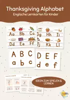 Vorschau - Bildkarten - Thanksgiving Alphabet - Englische Lernkarten / Flashcards für die Grundschule - Deckblatt