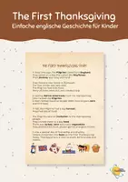 Vorschau - Poster - Thanksgiving Alphabet – Englisches Lernpaket mit Poster, Lernkarten & Geschichte - Seite 1