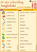 zapowiedź - Angielski: Słówka „In my schoolbag” – klasa 3 - obwoluta