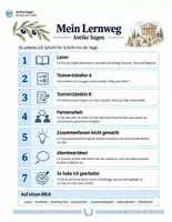Vorschau - Stundenentwürfe - Antike Sagen – 5er-Paket | Lesetexte, Silbenschrift &Leseverständnis #Nr.1# Klasse 4–6 - Seite 3