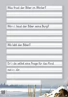 Vorschau - Unterrichtsreihen - Abschreibübung in Grundschrift "Futtersuche im Winter" (Tiere im Winter) - Seite 3