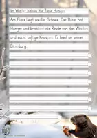 Vorschau - Unterrichtsreihen - Abschreibübung in 7 Schul-Druckschriften "Futtersuche im Winter" (D-A-CH) - Seite 2