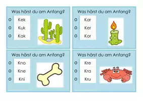 Vorschau - Stationenlernen - Konsonanten am Wortanfang erkennen - Seite 3