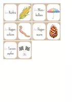 Vorschau - Spiele - DaZ - der Herbst - Lesespiel Domino - zweifach differenziert - Seite 3