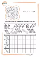 Vorschau - Arbeitsblätter - Zählen und Mengen erkennen – Übungen mit Zahlen und Bildern - Deckblatt