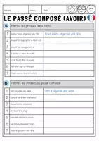 Vorschau - Arbeitsblätter - Materialpaket passé composé mit avoir - Seite 3