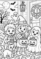Vorschau - Mal- und Bastelvorlagen - Halloween-Ausmalbilder – Malspaß für Klasse 1 & 2 - Seite 3