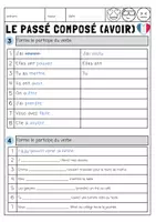 Vorschau - Arbeitsblätter - Passé composé avoir - Unregelmäßige Verben - Seite 3