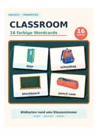 Vorschau - Poster - Classroom Wordcards – 16 Bildkarten zum Klassenzimmer - Deckblatt