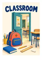 Vorschau - Poster - Classroom Wordcards – 16 Bildkarten zum Klassenzimmer - Seite 1
