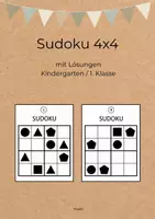Vorschau - Arbeitsblätter - Sudoku Formen 4x4 mit Lösungen | Kindergarten, Grundschule - Deckblatt