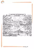 Vorschau - Arbeitsblätter - Die vier Jahreszeiten – Veränderungen in der Natur entdecken - Deckblatt