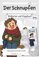 Vorschau - Arbeitsblätter - Der Schnupfen: Gedicht | Klappbuch und Bildkarten - Deckblatt