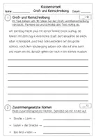 Vorschau - Arbeitsblätter - Klassenarbeit & Test Groß- und Kleinschreibung – FRESCH Rechtschreibung Klasse 3 & 4 | Differenziert - Seite 2