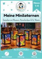 Vorschau - Mal- und Bastelvorlagen - Laterne basteln St. Martin - Herbst | Ideenwerkstatt | Mini-Laternen Kunstunterricht Grundschule | Klasse 1-4 - Deckblatt