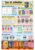 Vorschau - Mal- und Bastelvorlagen - Laterne basteln St. Martin - Herbst | Ideenwerkstatt | Mini-Laternen Kunstunterricht Grundschule | Klasse 1-4 - Seite 1