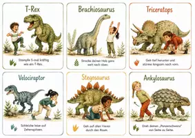Vorschau - Spiele - Dino-Bewegungskarten 24 Bewegungsideen - Seite 2