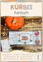 Vorschau - Arbeitsblätter - Der Kürbis - Faltheft (Flipbook) - Deckblatt