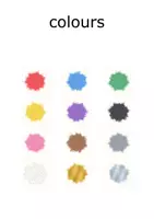 Vorschau - Poster - Colours - 12 Farbkarten als Wordcards - Seite 1