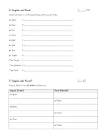 Vorschau - Arbeitsblätter - Nomen-Test 4. Klasse | Artikel, Singular & Plural, zusammengesetzte Nomen - Seite 3