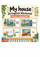 Vorschau - Poster - My house – 28 Englisch-Wordcards zu Räumen und Gegenständen - Deckblatt