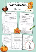 Vorschau - Arbeitsblätter - Lesen und Malen Herbst - Seite 1