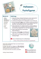Vorschau - Mal- und Bastelvorlagen - Halloween-Pustefiguren: Material (Vorlage und Anleitung) - Seite 1