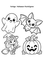 Vorschau - Mal- und Bastelvorlagen - Halloween-Pustefiguren: Material (Vorlage und Anleitung) - Seite 2