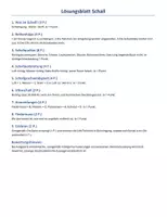 Vorschau - Arbeitsblätter - Leistungskontrolle Schall Schallausbreitung Schallquelle Ultraschall Schallgeschwindigkeit mit Lösungen - Seite 3