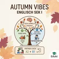 Vorschau - Arbeitsblätter - Englisch: Autumn & Fall (Klasse 7/8) – binnendifferenziert, ready to use für den Herbst mit Handreichung - Deckblatt