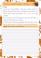 Vorschau - Arbeitsblätter - Abschreibtexte - Tiere im Herbst (Klasse 3-4) - Seite 3