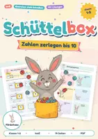 Vorschau - Stundenentwürfe - Schüttelbox: Zahlen zerlegen bis 10 für kmE | Einkreisen statt Schreiben | Klasse 1-2 - Deckblatt