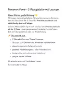 Vorschau - Unterrichtsreihen - Pronomen-Power: Ich, du, er, sie, es & Co. Arbeitsblätter - Seite 1