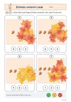 Vorschau - Arbeitsblätter - Zahlen zerlegen im Herbst für kmE | Zahlen bis 10 | Mit Herbst-Legepuzzle und Zahlenhaus | Klasse 1-2 - Seite 3
