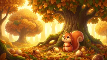 Aperçu - Cartes / Images - Kamishibaï | Noisette, l’écureuil prévoyant | Les petits animaux de l’automne - Page 1