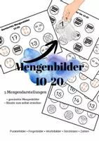 Vorschau - Bildkarten - Mengenbilder 10-20 (Zuordnungsspiel) - Deckblatt